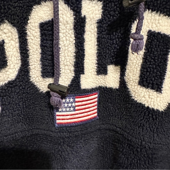 Vintage Polo Hoodie Fleece. Rare 90’s - Picture 2 of 5
